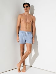 Sart blå - Reiss Breeze Piped Drawstring Swim Shorts - Billede 4 af 7