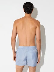 Sart blå - Reiss Breeze Piped Drawstring Swim Shorts - Billede 5 af 7