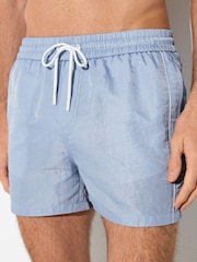Sart blå - Reiss Breeze Piped Drawstring Swim Shorts - Billede 6 af 7