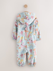 Blue 3D Dino Waterproof Printed Puddlesuit (3mths-7yrs) - Image 2 of 6