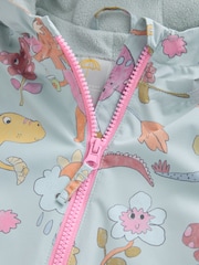Blue 3D Dino Waterproof Printed Puddlesuit (3mths-7yrs) - Image 3 of 6