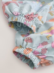 Blue 3D Dino Waterproof Printed Puddlesuit (3mths-7yrs) - Image 4 of 6