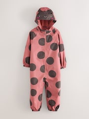 Red Ladybug Waterproof Printed Puddlesuit (3mths-7yrs) - Image 7 of 10