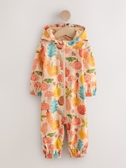 Orange Pumpkin Waterproof Printed Puddlesuit (3mths-7yrs) (3mths-7yrs) - Image 1 of 5