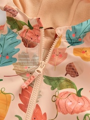 Orange Pumpkin Waterproof Printed Puddlesuit (3mths-7yrs) (3mths-7yrs) - Image 3 of 5