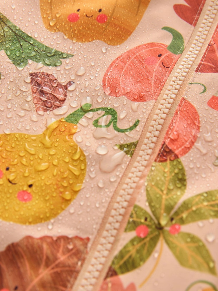 Orange Pumpkin Waterproof Printed Puddlesuit (3mths-7yrs) (3mths-7yrs) - Image 5 of 5