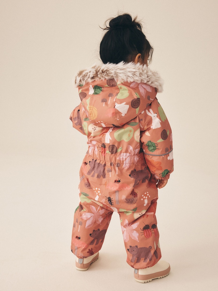 Orange Characters Waterproof Printed Snowsuit (3mths-7yrs) - Image 2 of 10 Orange Characters Waterproof Printed Snowsuit (3mths-7yrs) - Image 2 of 10