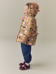 Character Print Shower Resistant Padded Coat with Hood Spikes (3mths-7yrs) - Image 1 of 15
