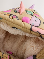 Character Print Shower Resistant Padded Coat with Hood Spikes (3mths-7yrs) - Image 11 of 15