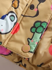 Character Print Shower Resistant Padded Coat with Hood Spikes (3mths-7yrs) - Image 13 of 15