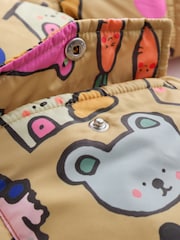 Character Print Shower Resistant Padded Coat with Hood Spikes (3mths-7yrs) - Image 14 of 15