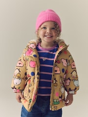 Character Print Shower Resistant Padded Coat with Hood Spikes (3mths-7yrs) - Image 3 of 15