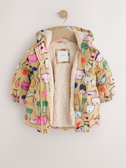 Character Print Shower Resistant Padded Coat with Hood Spikes (3mths-7yrs) - Image 8 of 15
