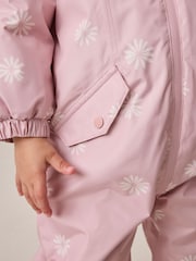 Pink Floral Waterproof Printed Snowsuit (3mths-7yrs) - Image 5 of 9