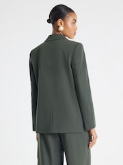 River Island Green Long Sleeve Oversized Single Breasted Blazer - Image 4 of 4