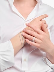 Thomas Sabo Silver Tone Tennis Bracelet With White Zirconia - Image 1 of 3