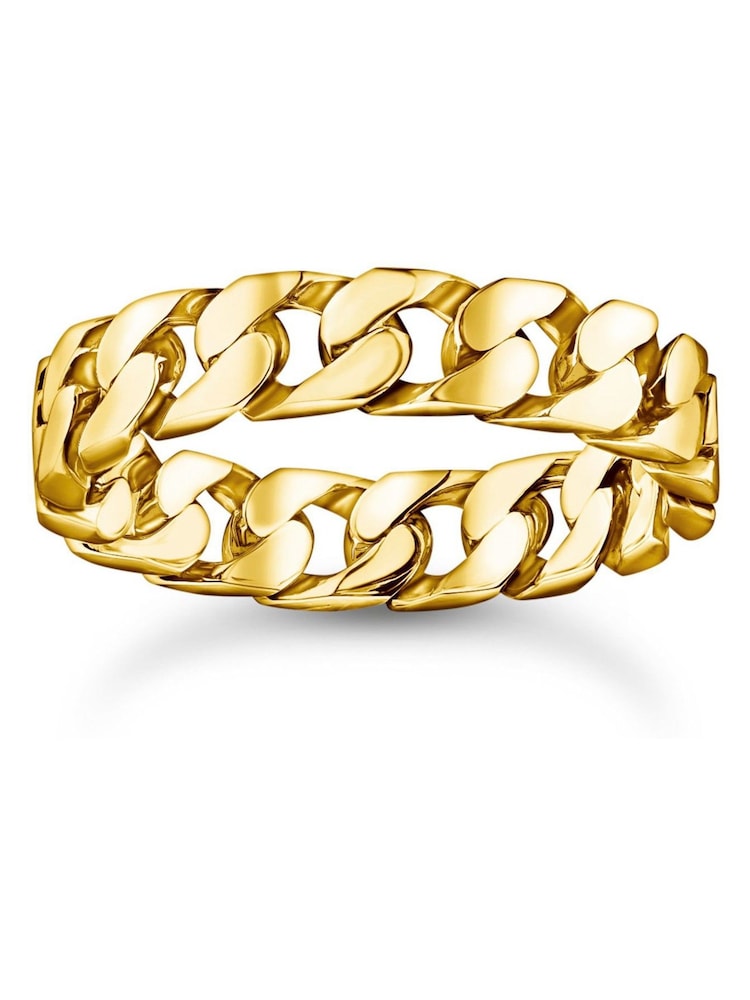 Thomas Sabo Gold Tone Ring With Chain Links - Image 1 of 3 Thomas Sabo Gold Tone Ring With Chain Links - Image 1 of 3