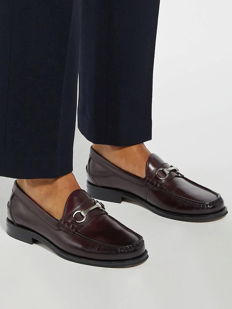 Dune London Brown Simmi Loafers - Image 1 of 6 Dune London Brown Simmi Loafers - Image 1 of 6