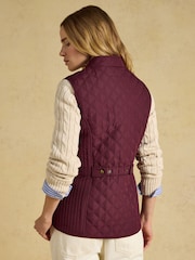 Joules Minx Port Showerproof Diamond Quilted Gilet - Image 2 of 7