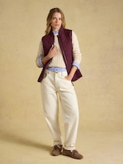 Joules Minx Port Showerproof Diamond Quilted Gilet - Image 5 of 7