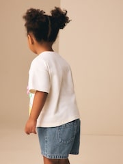 Ecru White Padded Bunny Short Sleeve T-Shirt (3mths-7yrs) - Image 3 of 9