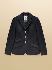 Joules Canterley Navy Herringbone Tweed Blazer - Image 9 of 10