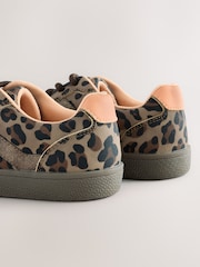 Animal Print Standard Fit (F) Retro Trainers - Image 4 of 5