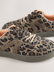 Animal Print Standard Fit (F) Retro Trainers - Image 5 of 5