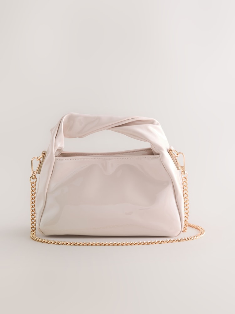 Bone Twisted Top Handle Bag - Image 2 of 5 Bone Twisted Top Handle Bag - Image 2 of 5