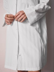 White Cotton/Tencel Blend Night Shirt - Image 6 of 9