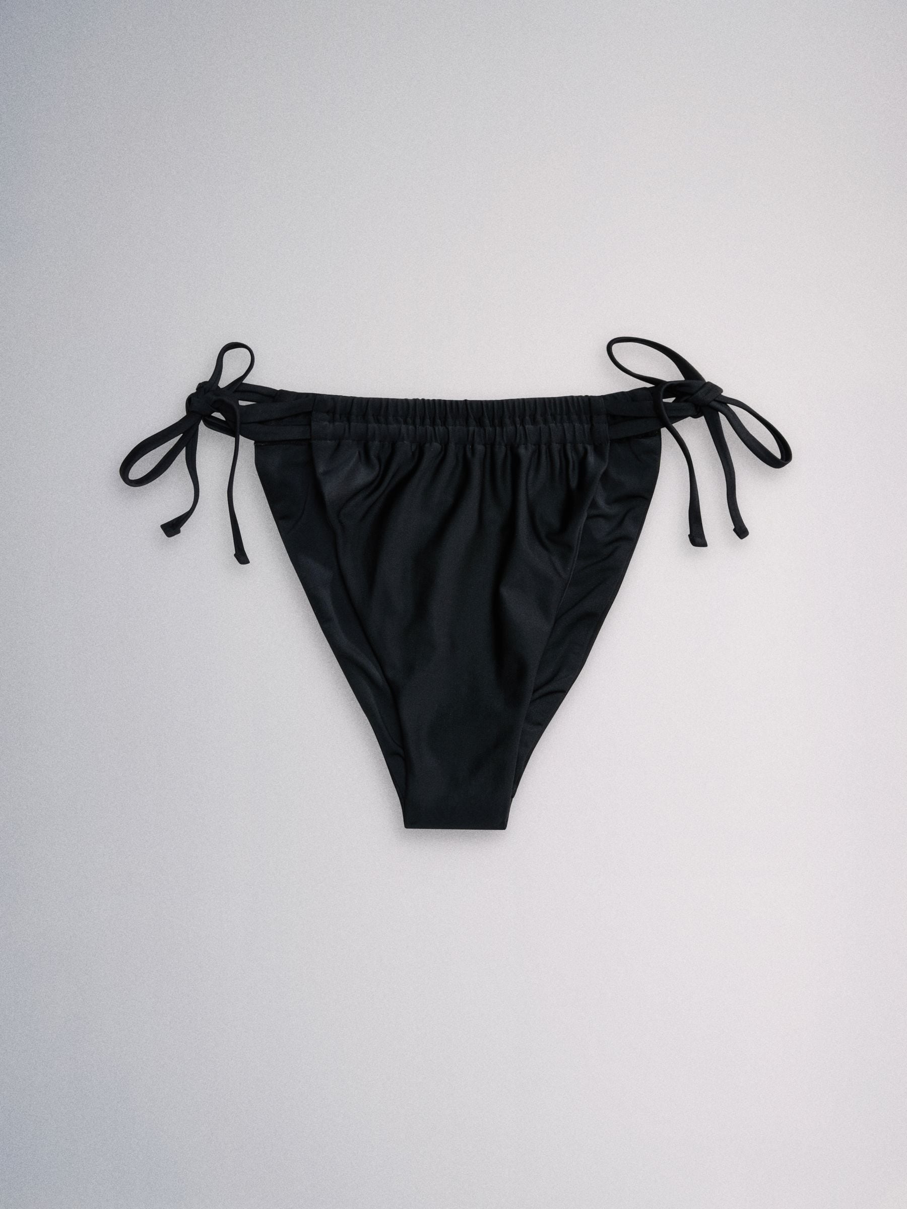 Buy The Set High Leg 3 Pack Tie Bikini Bottoms Black/Khaki Green