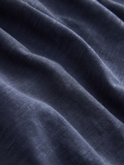 Washed Navy Embroidered Mirror Detail High Neck Mini Dress - Image 3 of 3