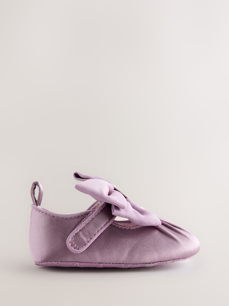 Baker by Ted Baker Blush Pink Padders Shoes With Bow - Image 2 of 5
