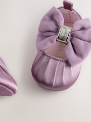 Baker by Ted Baker Blush Pink Padders Shoes With Bow - Image 4 of 5