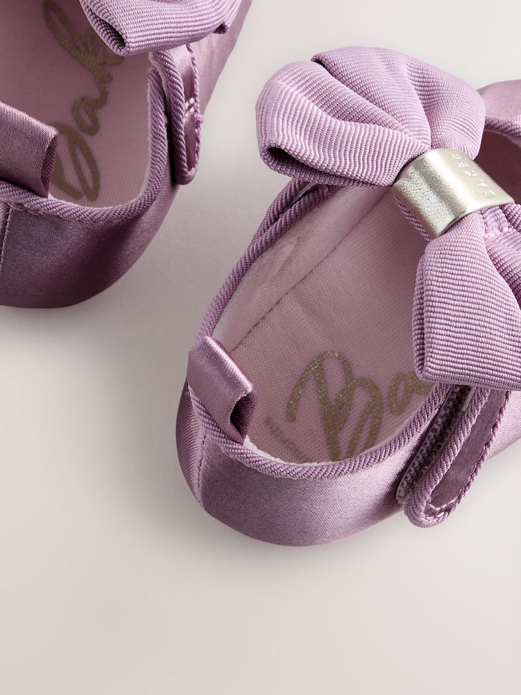Baker by Ted Baker Blush Pink Padders Shoes With Bow - Image 5 of 5