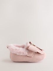 Baker by Ted Baker Pink Loafers Padders With Bow - Image 2 of 5