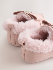Baker by Ted Baker Pink Loafers Padders With Bow - Image 4 of 5