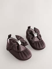 Baker by Ted Baker Brown Padders Shoes With Bow - Image 1 of 5