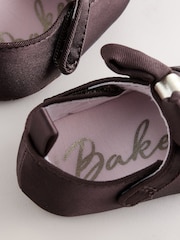 Baker by Ted Baker Brown Padders Shoes With Bow - Image 5 of 5