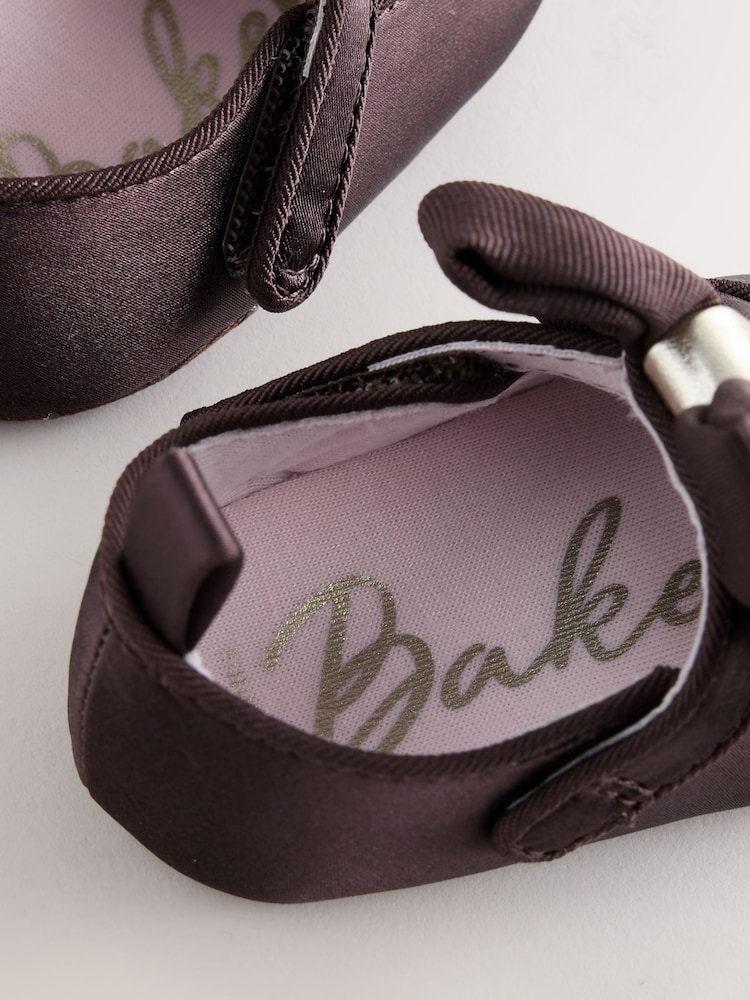 Baker by Ted Baker Brown Padders Shoes With Bow - Image 5 of 5 Baker by Ted Baker Brown Padders Shoes With Bow - Image 5 of 5
