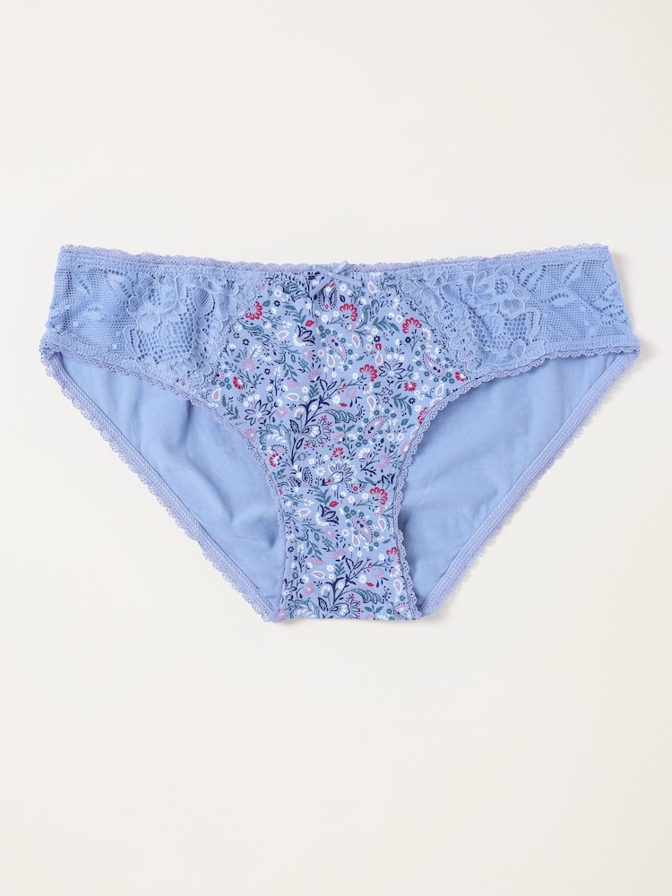 FatFace Paisley Print Classic Knickers - תמונה 1 מתוך 2