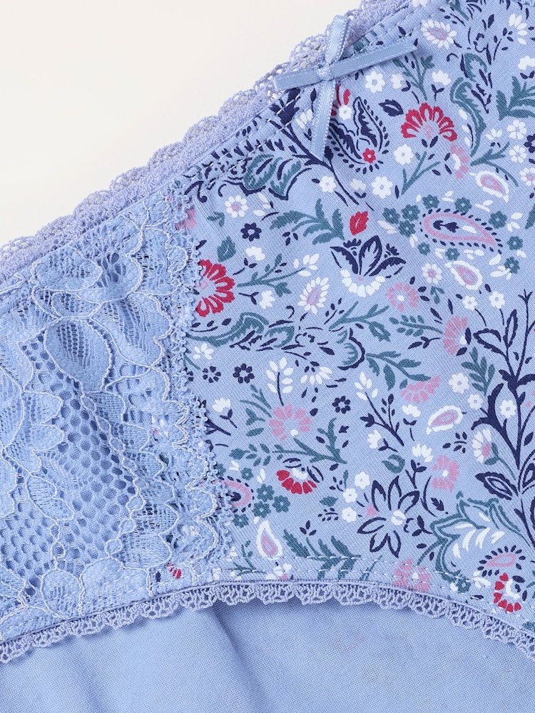 FatFace Paisley Print Classic Knickers - תמונה 2 מתוך 2