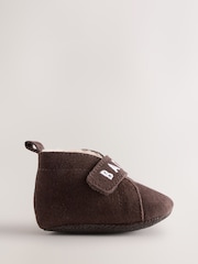 Baker by Ted Baker Chocolate Brown Slipper Boots Padders - Image 2 of 6
