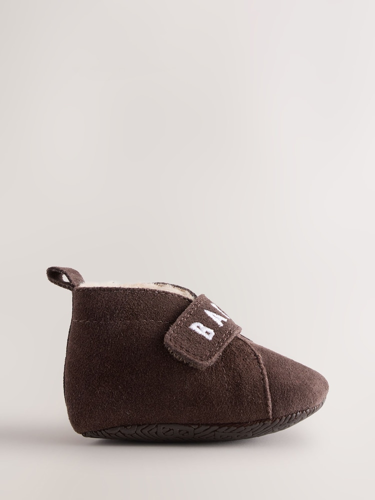 Baker by Ted Baker Chocolate Brown Slipper Boots Padders - Image 2 of 6 Baker by Ted Baker Chocolate Brown Slipper Boots Padders - Image 2 of 6