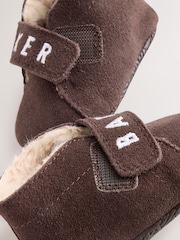 Baker by Ted Baker Chocolate Brown Slipper Boots Padders - Image 5 of 6
