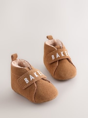 Baker by Ted Baker Tan Brown Slipper Boots Padders - Image 1 of 6