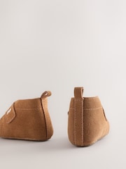 Baker by Ted Baker Tan Brown Slipper Boots Padders - Image 6 of 6