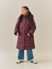 Burgundy Shower Resistant Padded Coat (3-16yrs) - Image 2 of 5