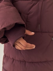 Burgundy Shower Resistant Padded Coat (3-16yrs) - Image 6 of 11