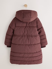 Burgundy Shower Resistant Padded Coat (3-16yrs) - Image 9 of 11